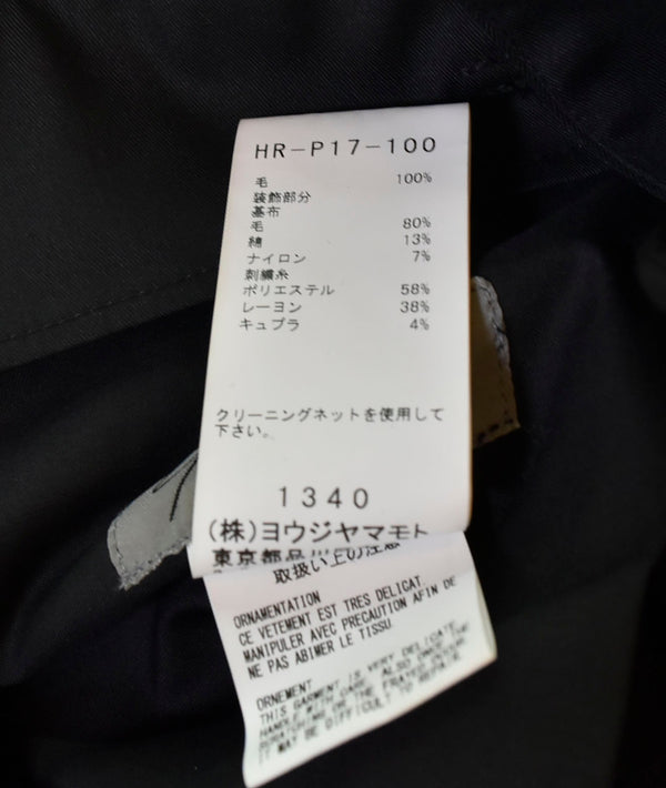 ヨウジヤマモト Yohji Yamamoto バルーンパンツ 黒 HR-P17-100 ボトムスその他 ワンポイント ブラック 3 103MB-64