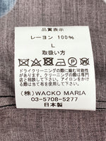 ワコマリア WACKO MARIA 23SS 2PAC HAWAIIAN SHART ハワイアン レーヨン シャツ 黒 半袖シャツ 総柄 ブラック Lサイズ 104MT-1644