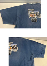 パタゴニア PATAGONIA 90's 90年代 Beneficial タグ クラシックカー 両面プリント  USA製 アメリカ製 青 vintage ヴィンテージ XL Tシャツ ブルー LLサイズ 101MT-4722