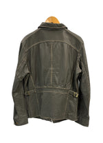 アヴィレックス AVIREX カウハイド 牛革 シングルライダース レザージャケット 6141017 ジャケット グレー Mサイズ 101MT-5116