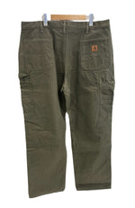 カーハート Carhartt Washed Duck Flannel Lined ウォッシュド ダック フランネル ラインド ペインターパンツ B111 MOS チノパン カーキ W40×L32 101MB-668