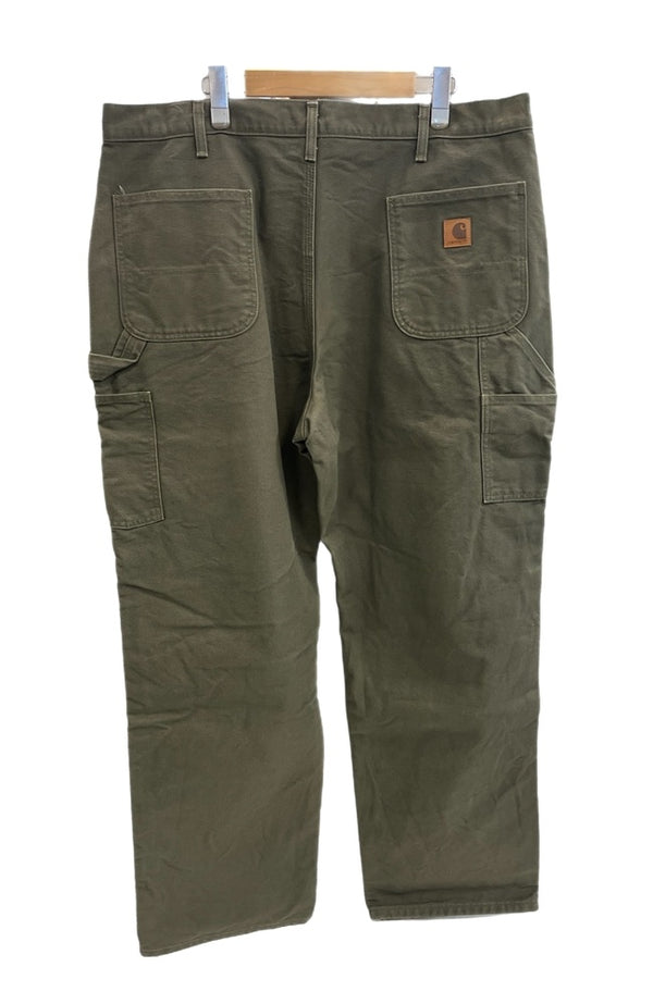 カーハート Carhartt Washed Duck Flannel Lined ウォッシュド ダック フランネル ラインド ペインターパンツ B111 MOS チノパン カーキ W40×L32 101MB-668