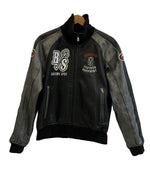 クシタニ KUSHITANI RACING SPEC レーシングスペック 本革 レザージャケット 刺繍 ワッペン ロゴ バイク バイカー KU-298 ジャケット ブラック Lサイズ 101MT-5387