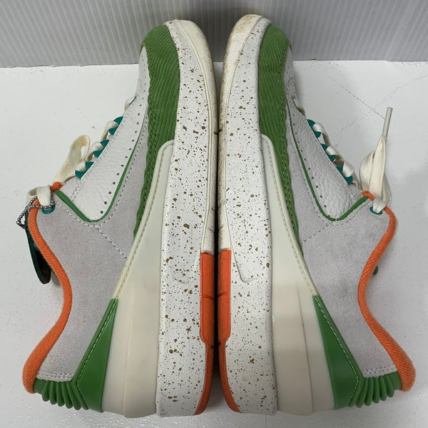 ナイキ NIKE ザ タイタン ウィメンズ エアジョーダン2 ロー  セーフティーオレンジ クロロフィル コラボ The Titan Women's Air Jordan 2 Low Safety Orange Chlorophyll DV6206-183  レディース靴 スニーカー オレンジ 23.5cmサイズ 201-shoes1305