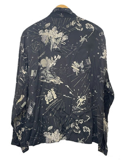 ポーター クラシック PORTER CLASSIC ALOHA CHINESE SHIRT 落ちこぼれ スパイ アロハ チャイニーズ シャツ 2 長袖シャツ ブラック 601MT-90