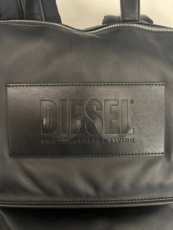 ディーゼル DIESEL リサイクルナイロン＆レザー リュック 黒 X08133P4225 バッグ メンズバッグ バックパック・リュック ブラック 101bag-186