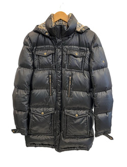 バーバリー Burberry BLACKLABEL ブラックレーベル ダウンジャケット 黒 BMP70-534-09 ジャケット ブラック Lサイズ 101MT-4951