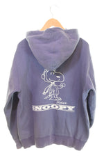 バズリクソンズ BUZZ RICKSON'S PEANUTS SNOOPY フルジップパーカー 茄子紺 ピーナッツ スヌーピー セパレートポケット セパポケ パープル Lサイズ 103MT-2829
