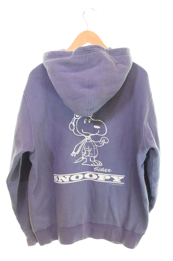 バズリクソンズ BUZZ RICKSON'S PEANUTS SNOOPY フルジップパーカー 茄子紺 ピーナッツ スヌーピー セパレートポケット セパポケ パープル Lサイズ 103MT-2829