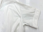 コーチ COACH リンクル ボタン ダウン ドレス WRINKLE BUTTON DOWN DRESS 半袖 シャツ SHIRT ウエストマーク WHITE 白 CG064 ワンピース ホワイト Mサイズ 104LT-166