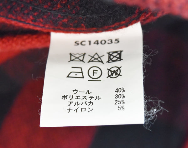 シュガーケーンライト   SUGAR CANE LIGHT WOOL CHECK UTILITY JACKET ウールチェック ユーティリティ ジャケット 赤 SC14035 ジャケット レッド Sサイズ 103MT-2446
