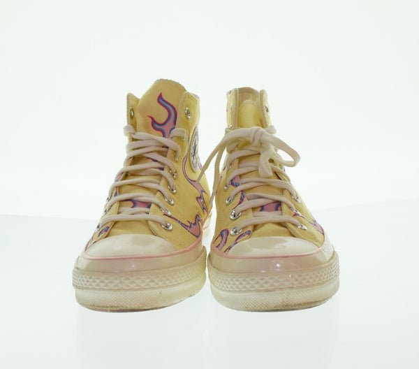 コンバース CONVERSE チャック 70 Chuck 70 × ゴルフ・ルフルール Golf Le Fleur Yellow Flame イエローフレーム 172398C メンズ靴 スニーカー ベージュ 27.5cm 103S-1070
