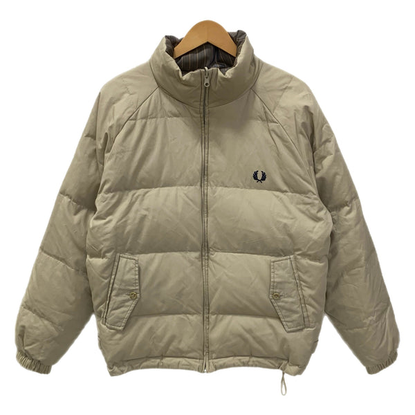 フレッドペリー FRED PERRY リバーシブルダウンジャケット FPJ123 ジャケット ベージュ Lサイズ 201MT-4790
