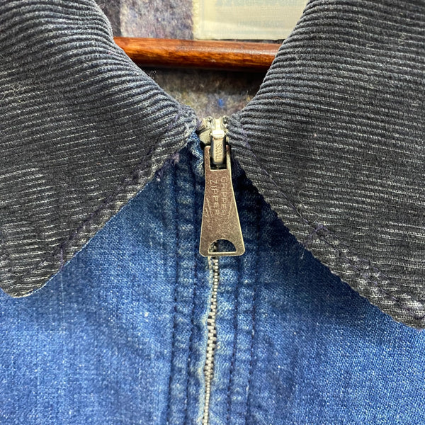 【曜日割引対象外】 ヴィンテージ vintage 70's Sears デニム ジップ ジャケット ジャケット ブルー Lサイズ 201MT-3948 VB