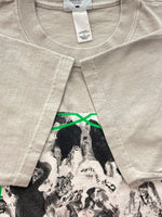 コットンデラックス COTTON DELUXE BY ANVIL  半袖 カットソー クルーネック  USA製 RN38619 Tシャツ プリント ベージュ Lサイズ 104MT-109