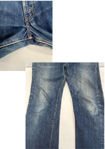 リーバイス Levi's 60's~70's 60～70年代 505 BIGE 不均等V ボタン裏5刻印 並行ステッチ 42TALON ZIPPER 赤耳 耳付き VINTAGE ヴィンテージ デニム ブルー 101MB-662