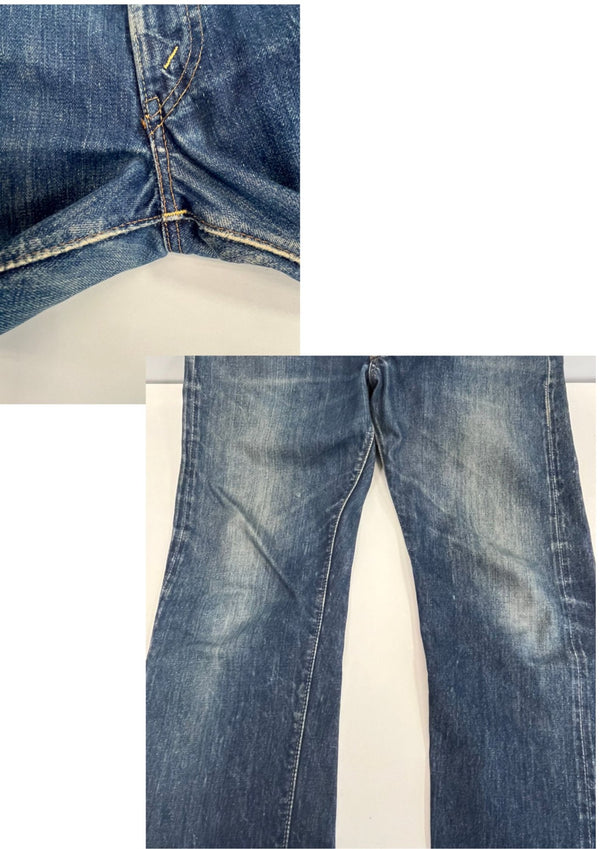 リーバイス Levi's 60's~70's 60～70年代 505 BIGE 不均等V ボタン裏5刻印 並行ステッチ 42TALON ZIPPER 赤耳 耳付き VINTAGE ヴィンテージ デニム ブルー 101MB-662