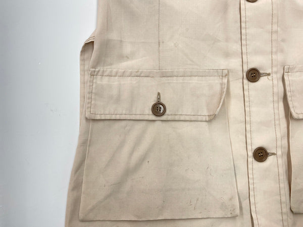 ヴィンテージ vintage 60's 60年代 10-X ハンティング シューティング サファリジャケット スウェード 生成り ジャケット 無地 ベージュ 104MT-1790