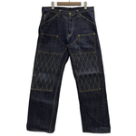 【曜日割引対象外】 トロフィークロージング TROPHY CLOTHING W Knee Standard Dirt Denim ダブルニー ダートデニム 日本製 デニム ブルー 34サイズ 201MB-1072 VB