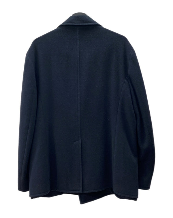 ミュウミュウ miu miu 90s 00s WOOL PEA COAT ウール ピー コート アーカイブ オールド アウター ジャケット 紺 サイズ 54 ジャケット 無地 ネイビー 104MT-1557