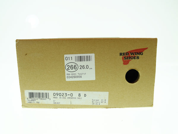 レッドウィング RED WING ベックマン BECKMAN ウォルナット WALNUT MADE in USA  9023 メンズ靴 ブーツ ワーク ブラウン 8 D 26cm 103S-1353