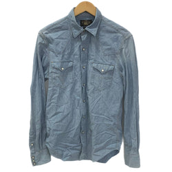 ダブルアールエル RRL デニムシャツ 長袖シャツ ブルー Sサイズ 201MT-4665