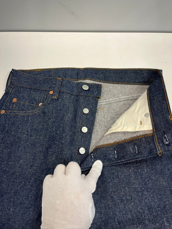 リーバイス Levi's 80s USA製 DEAD STOCK デッドストック 501 ボタン裏522 スモールe 濃紺 80's 80年代 デニム ブルー W29L30 101MB-701