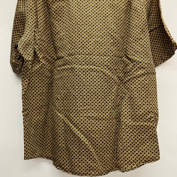 【曜日割引対象外】 ラルフローレン Polo By Ralph Lauren 90's BONNARD シルク リネン 半袖シャツ イエロー Mサイズ 201MT-4540 VB