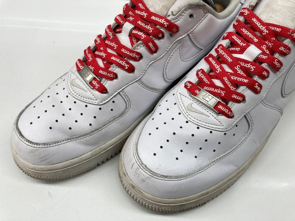 ナイキ NIKE 23年製 × SUPREME シュプリーム AIR FORCE 1 LOW エア フォース ロー AF1 シューズ 白 CU9225-100 メンズ靴 スニーカー ホワイト 27.5cm 104S-1031
