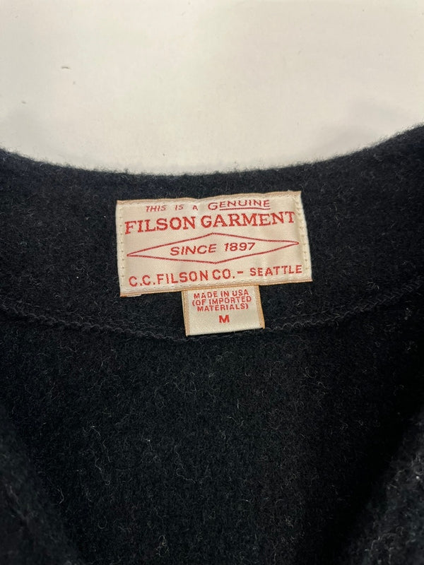 フィルソン FILSON MACKINAW WOOL VEST マッキノーウールベスト USA製 レイヤードベスト 黒 8049-45-70006 ベスト ブラック Mサイズ 101MT-5104