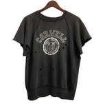 【曜日割引対象外】 チャンピオン Champion 60's SHORT SLEEVE SWEAT SHIRT CORNELL USA製 半袖 スウェット ブラック Lサイズ 201MT-3772 VB