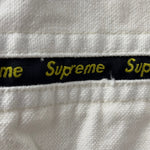 シュプリーム SUPREME 20FW Logo Taping Work Shirt ジャケット ホワイト Mサイズ 201MT-3289