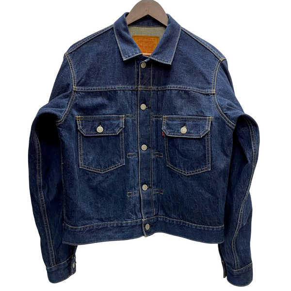 【曜日割引対象外】 リーバイス Levi's 90's 71507XX 日本製 95年製 赤耳 濃紺 ジャケット ブルー 40サイズ 201MT-4856 VB