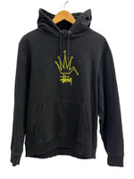 ステューシー STUSSY Broken Crown ブロークン クラウン フーディ スウェット 黒 パーカ ブラック Mサイズ 101MT-4551