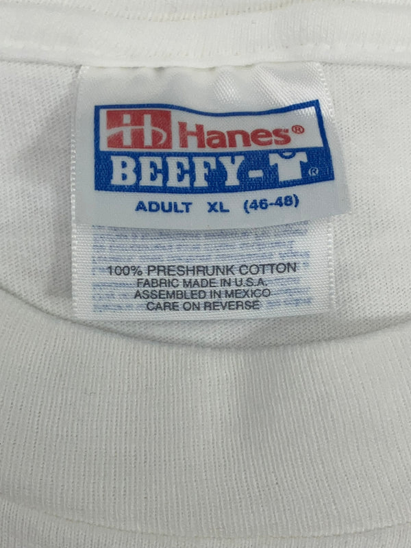 ヴィンテージ vintage 90's 90年代 Hanes Crazy Girls RIVIERA ホテル カジノ ピンナップガール プロモーション アドバタイジング MADE IN USA アメリカ製 XL Tシャツ ホワイト LLサイズ 101MT-4340