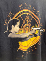 US US古着 00s MOVIE TEE ムービーTシャツ 映画  2001 TOMB RAIDER トゥームレイダー ララ・クロフト 黒 XL Tシャツ プリント ブラック LLサイズ 101MT-2590