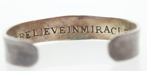 ビリーブインミラクル BELIEVEINMIRACLE SKULL BRACE スカルブレスレット バングル メンズジュエリー・アクセサリー バングル シルバー 103G-96