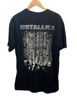 バンドTシャツ BAND-T 90s 90's GIANT METALLICA メタリカ 1999 TOUR T-SHIRT メンバー フォト - Tシャツ ブラック フリーサイズ 101MT-2668