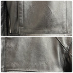 カドヤ KADOYA シングルライダース レザージャケット インナー付 ジャケット ブラック Lサイズ 201MT-4280