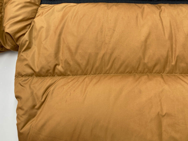 ザノースフェイス THE NORTH FACE NUPTSE JACKET ヌプシジャケット ダウン アウター アウトドア 茶 キャメル ND91841 ジャケット ロゴ ブラウン Lサイズ 104MT-2096