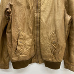 【曜日割引対象外】 バーバリーズ Burberrys 70's 80's Leather Jacket スペイン製 タータンチェック ジャケット ベージュ 201MT-3669 VB