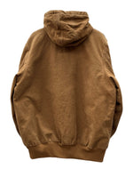 カーハート Carhartt ACTIVE JACKET アクティブ ジャケット 裏地キルティング ジップアップ アウター キャメル 茶 ジャケット ロゴ ブラウン 2XLサイズ 104MT-1729