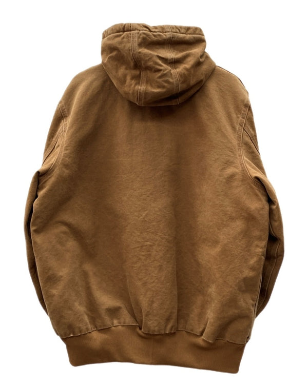 カーハート Carhartt ACTIVE JACKET アクティブ ジャケット 裏地キルティング ジップアップ アウター キャメル 茶 ジャケット ロゴ ブラウン 2XLサイズ 104MT-1729