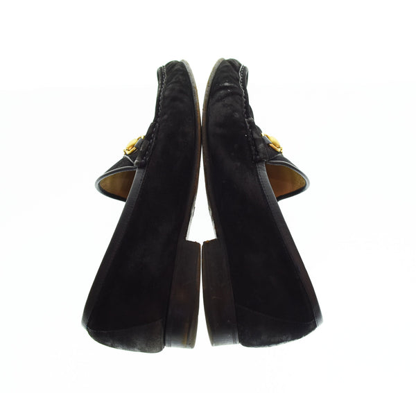グッチ GUCCI SPORT SUEDE NERO スウェード ネロ ホースビット ローファー  110 0009 メンズ靴 ローファー ブラック 43 1/2 103S-1134