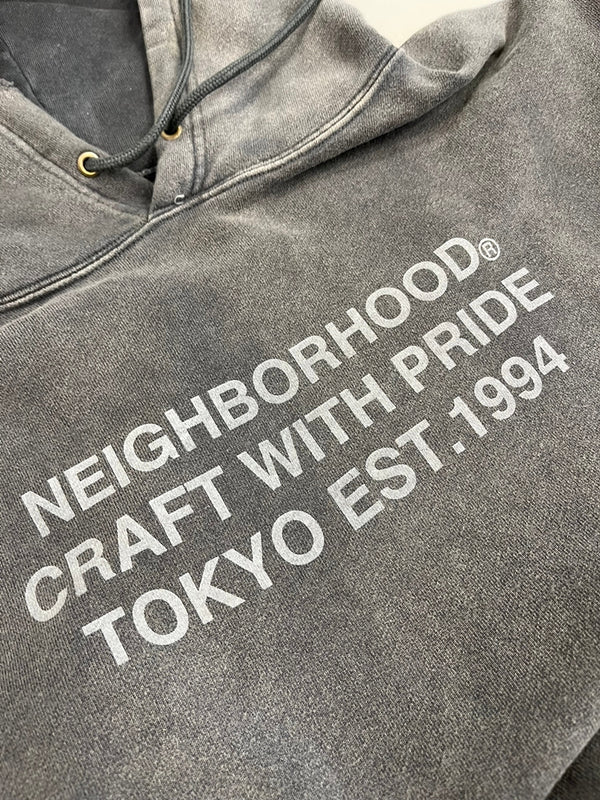 ネイバーフッド NEIGHBORHOOD avage Sweatparka 伊勢丹限定 サベージスウェットパーカ パーカー ヴィンテージ加工 ダメージ加工  2320KNH-CSM02S パーカ グレー Lサイズ 101MT-4550