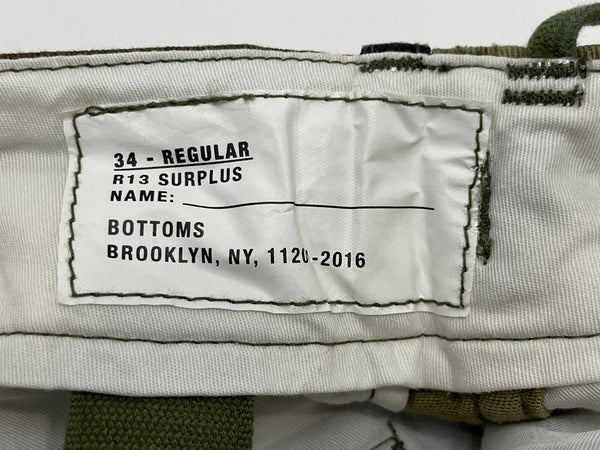 アール サーティーン R13 カモフラフラージュ カーゴパンツ R13M0486-24 カーゴパンツ マルチカラー 34 601MB-6