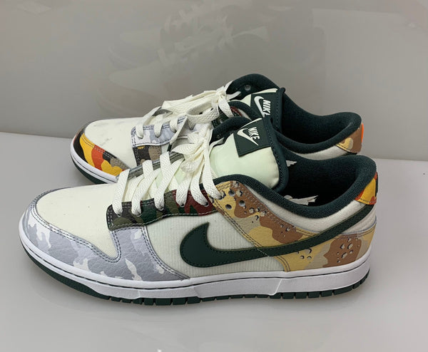 ナイキ NIKE ダンク ロー "セイルマルチカモ" Dunk Low "Sail Multi Camo" DH0957-100 メンズ靴 スニーカー ロゴ カーキ 201-shoes788