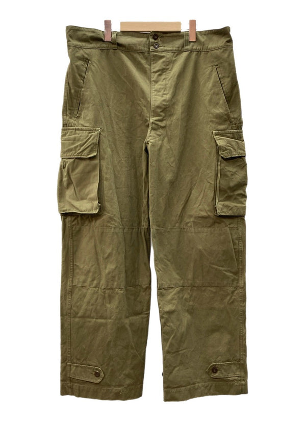 ミリタリー Military 50s 50年代 French Army フランス軍 Ｍ47 前期 無地 カーゴパンツ カーキ サイズ37 104MB-375
