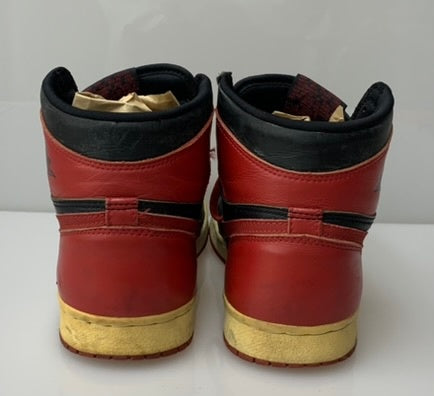 ナイキ NIKE 観賞用 エアジョーダン 1 ハイ "ブレッド" 94年製 Air Jordan 1 High "Bred" (1994) 130207-061 メンズ靴 スニーカー レッド 27.5cmサイズ 201-shoes999