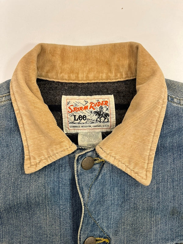 リー Lee 90s 90's STORM RIDER 60s復刻 裏地ブランケット デニムジャケット トラッカージャケット インディゴ 青 ヴィンテージ ジャケット ブルー Mサイズ 101MT-5130